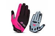 MANUSI PRO B-RACE CU GEL NEGRU/FUXIA, M