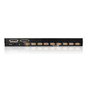 ATEN 8-Port PS/2-USB VGA KVM Switch with Daisy-Chain Port and USB Peripheral Support