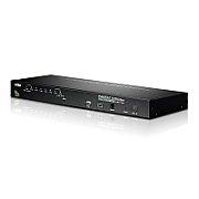 ATEN 8-Port PS/2-USB VGA KVM Switch with Daisy-Chain Port and USB Peripheral Support