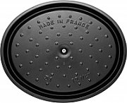 STAUB CAST IRON OVAL POT 4.2L BLACK