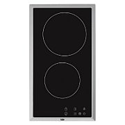 Beko HDMC 32400 TX hob Stainless steel Built-in Ceramic 2 zone(s)