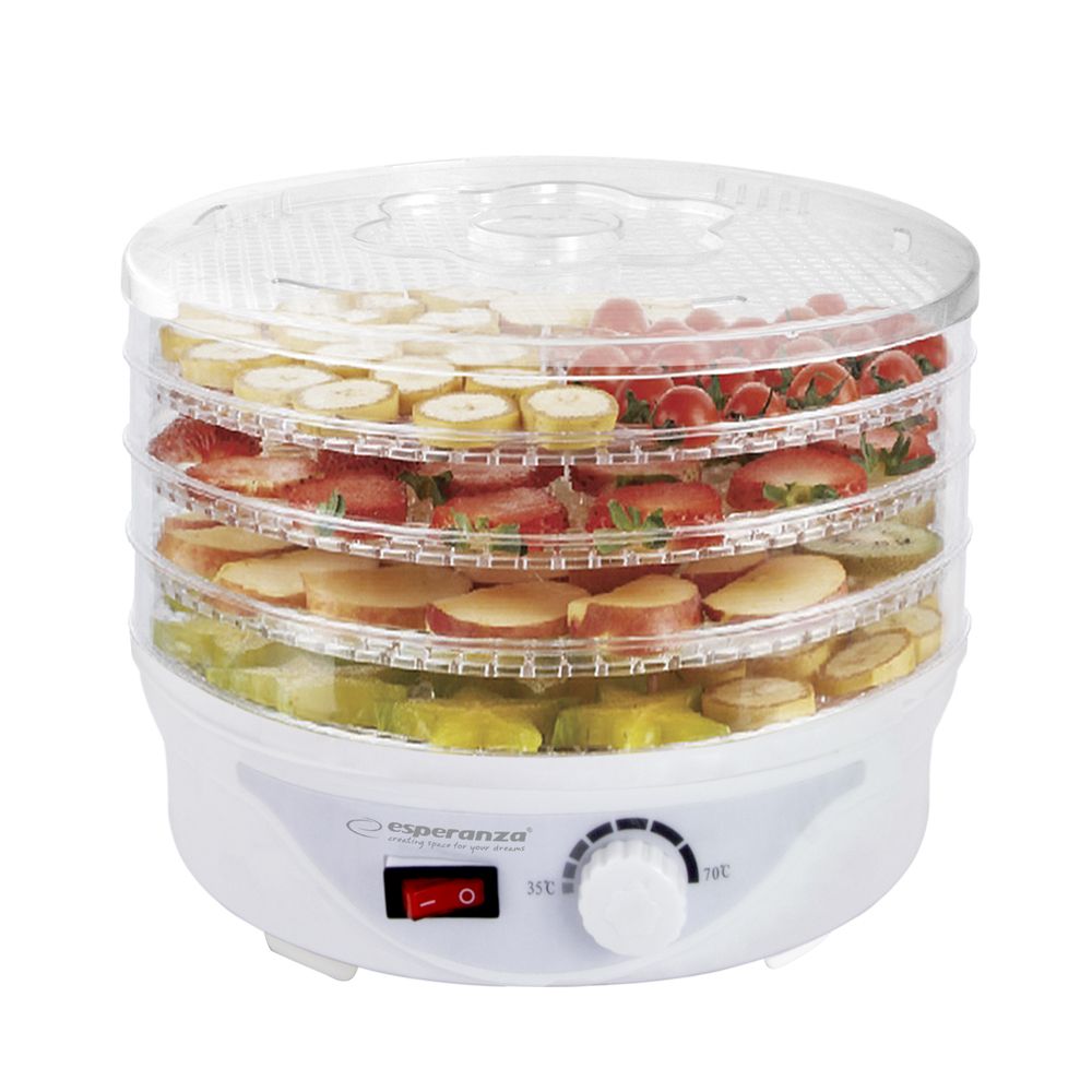 Esperanza EKD003 Food dehydrator,Transparent,White 250 W