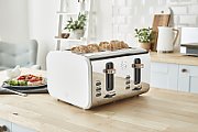 Swan ST14620WHTN toaster 4 slice(s) Stainless steel,White 1500 W