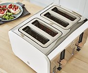 Swan ST14620WHTN toaster 4 slice(s) Stainless steel,White 1500 W