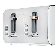 Swan ST14620WHTN toaster 4 slice(s) Stainless steel,White 1500 W