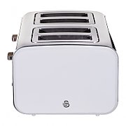 Swan ST14620WHTN toaster 4 slice(s) Stainless steel,White 1500 W