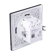 Fibaro FGWU-021-8 socket-outlet 2x USB Black