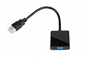 iBox IAHV01 video cable adapter HDMI Type A (Standard) VGA (D-Sub) Black