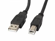 Lanberg CA-USBA-10CC-0050-BK USB cable 5 m USB 2.0 USB B Black