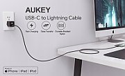 AUKEY CB-CL02 USB cable Quick Charge USB C-Lightning | 1.2m | Black