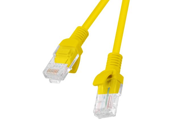 Lanberg PCU5-10CC-0025-Y networking cable 0.25 m Cat5e U/UTP (UTP) Yellow_1
