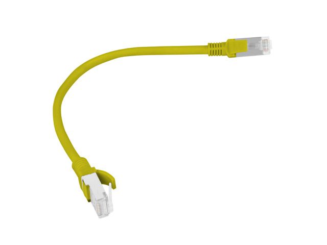 Lanberg PCU5-10CC-0025-Y networking cable 0.25 m Cat5e U/UTP (UTP) Yellow_2