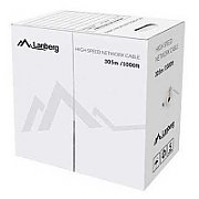 LANBERG CABLE UTP CAT.5E 305M WIRE CU GRAY FLUKE