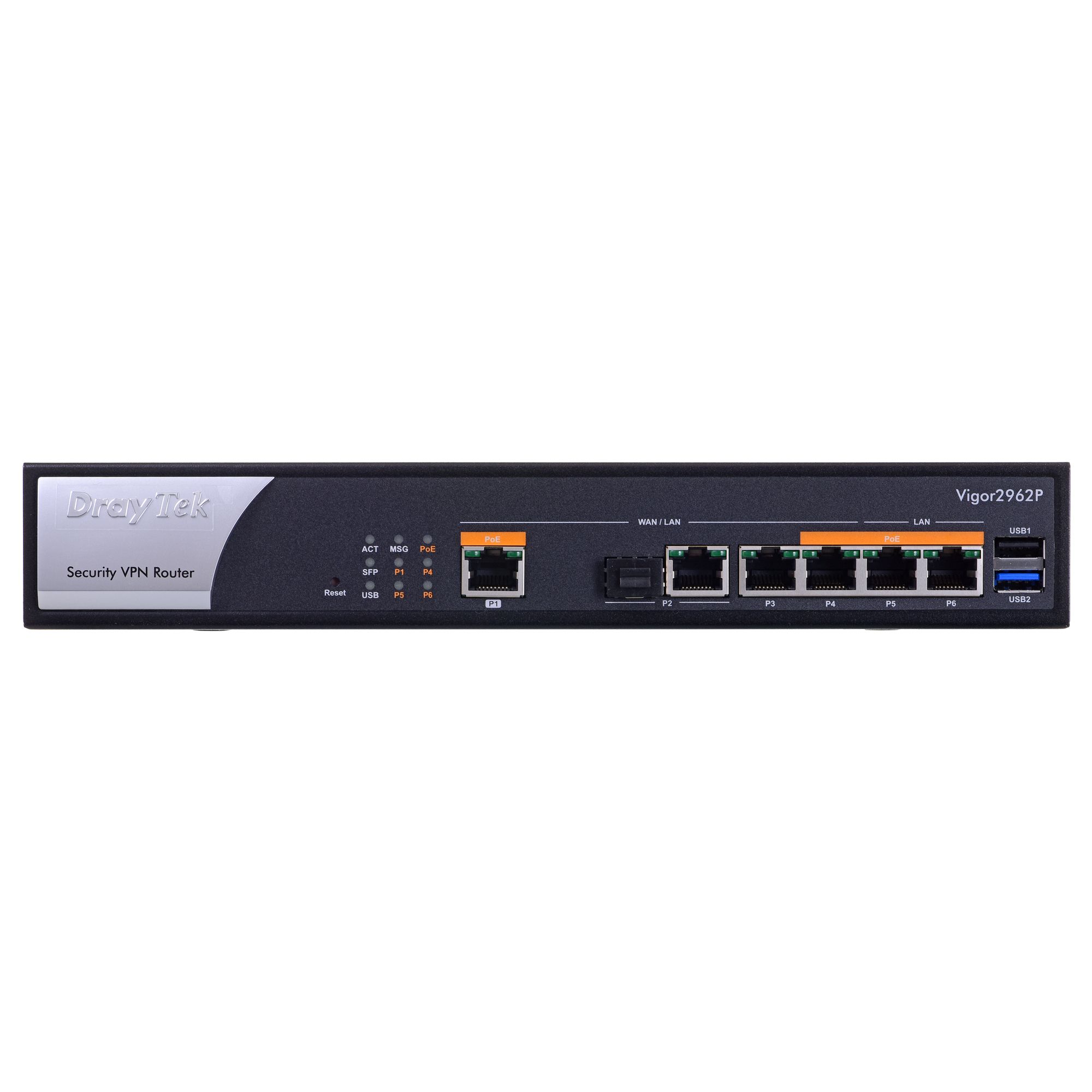 Router DrayTek Vigor 2962P, 4 WAN/LAN, SFP/GbE combo, balancing/failover_2