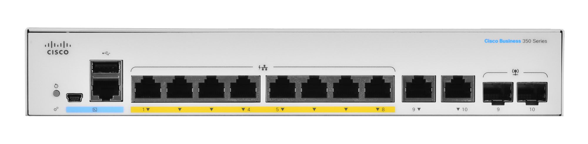 Cisco CBS350-8P-E-2G-EU network switch Managed L2/L3 Gigabit Ethernet (10/100/1000) Silver_1
