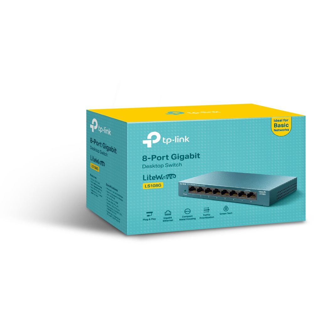 TP-LINK LS108G Unmanaged Gigabit Ethernet (10/100/1000) Blue_3