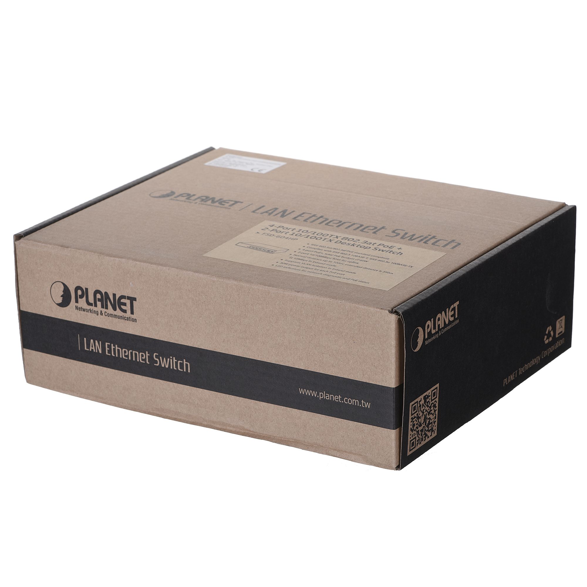 PLANET FSD-604HP network switch Unmanaged Fast Ethernet (10/100) Power over Ethernet (PoE) Blue_6