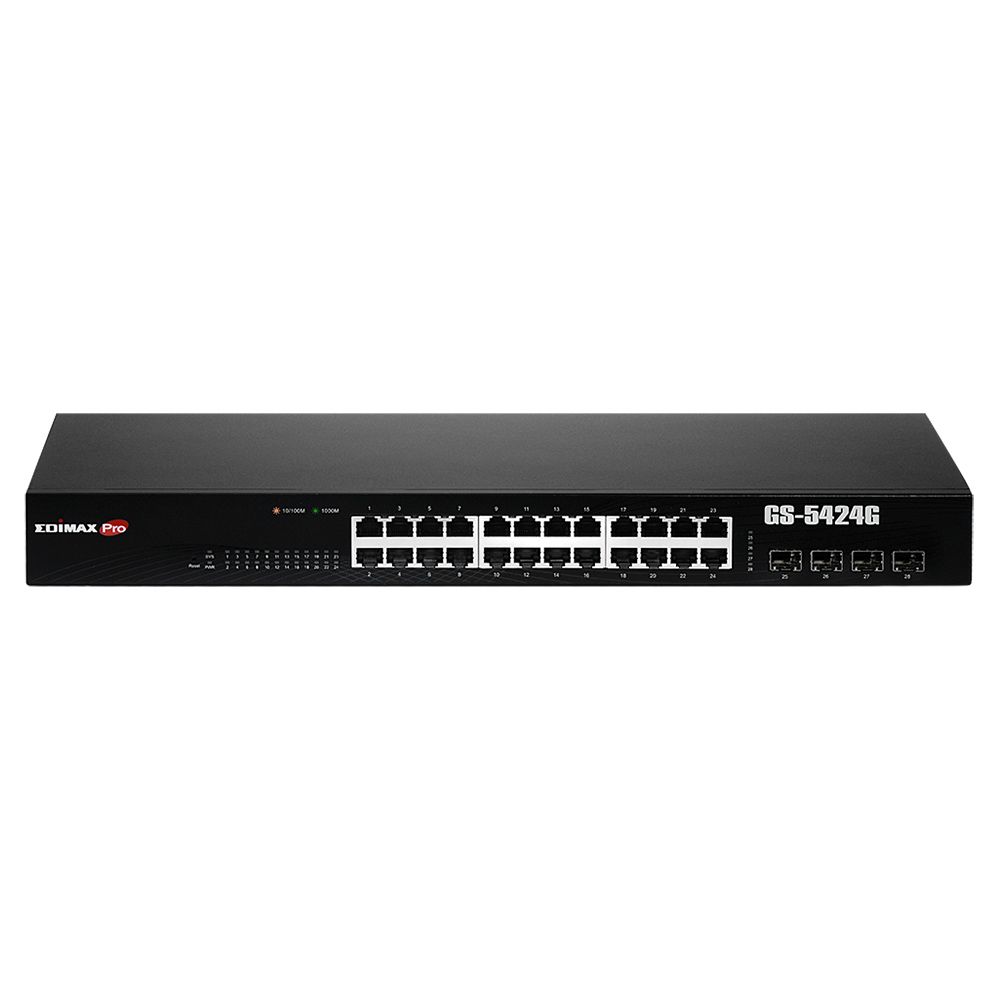 Edimax GS-5424G network switch Managed Gigabit Ethernet (10/100/1000) 1U Black_1