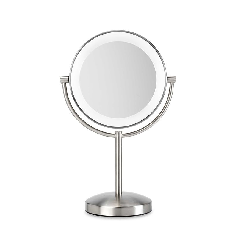 BaByliss 9437E makeup mirror Freestanding Round Stainless steel