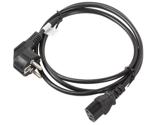 Lanberg CA-C13C-11CC-0018-BK power cable Black 1.8 m C13 coupler CEE7/7_2
