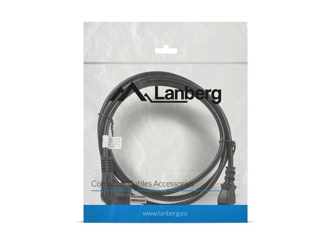 Lanberg CA-C13C-11CC-0018-BK power cable Black 1.8 m C13 coupler CEE7/7_4