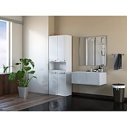 Topeshop NEL 1K DK BPOŁ bathroom storage cabinet White