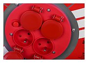 Extension cable VERTEX PB25METAL 3x2,5 mm Black