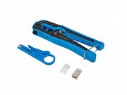 Lanberg NT-0303 cable crimper Tool set Black, Blue