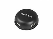 NATEC NHU-1330 interface hub USB 2.0 480 Mbit/s Black