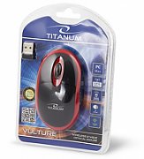Titanum TM116E Wireless 3D mouse 2.4GHZ Black / Red