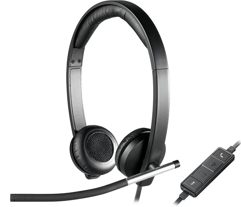 Logitech H650e Headset Head-band Black, Silver_1