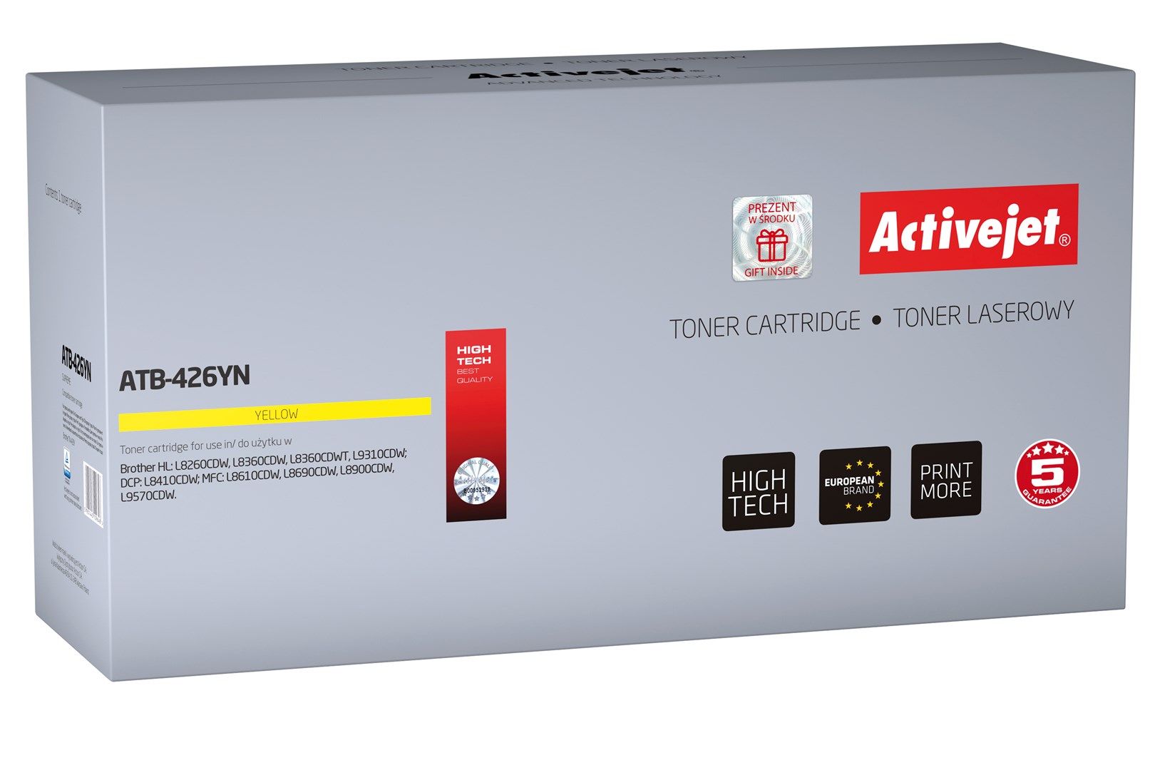 Activejet ATB-426YN toner for Brother printer Brother TN-426Y replacement Supreme 6500 pages yellow