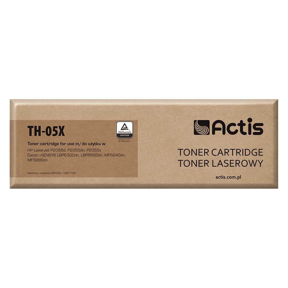 Actis TH-05X toner for HP, Canon printers, Replacement HP 05X CE505X, Canon CRG-719H Standard 6500 pages black