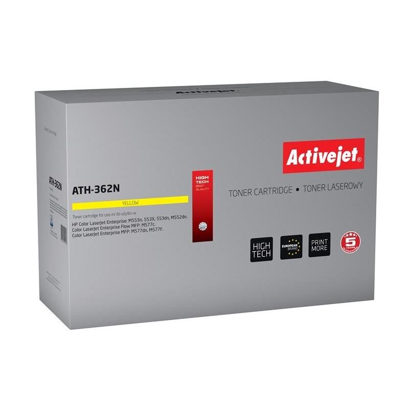 Activejet ATH-362N Hp Printer Toner, Compatible with HP 508A CF362A  Supreme  5000 pages  yellow.