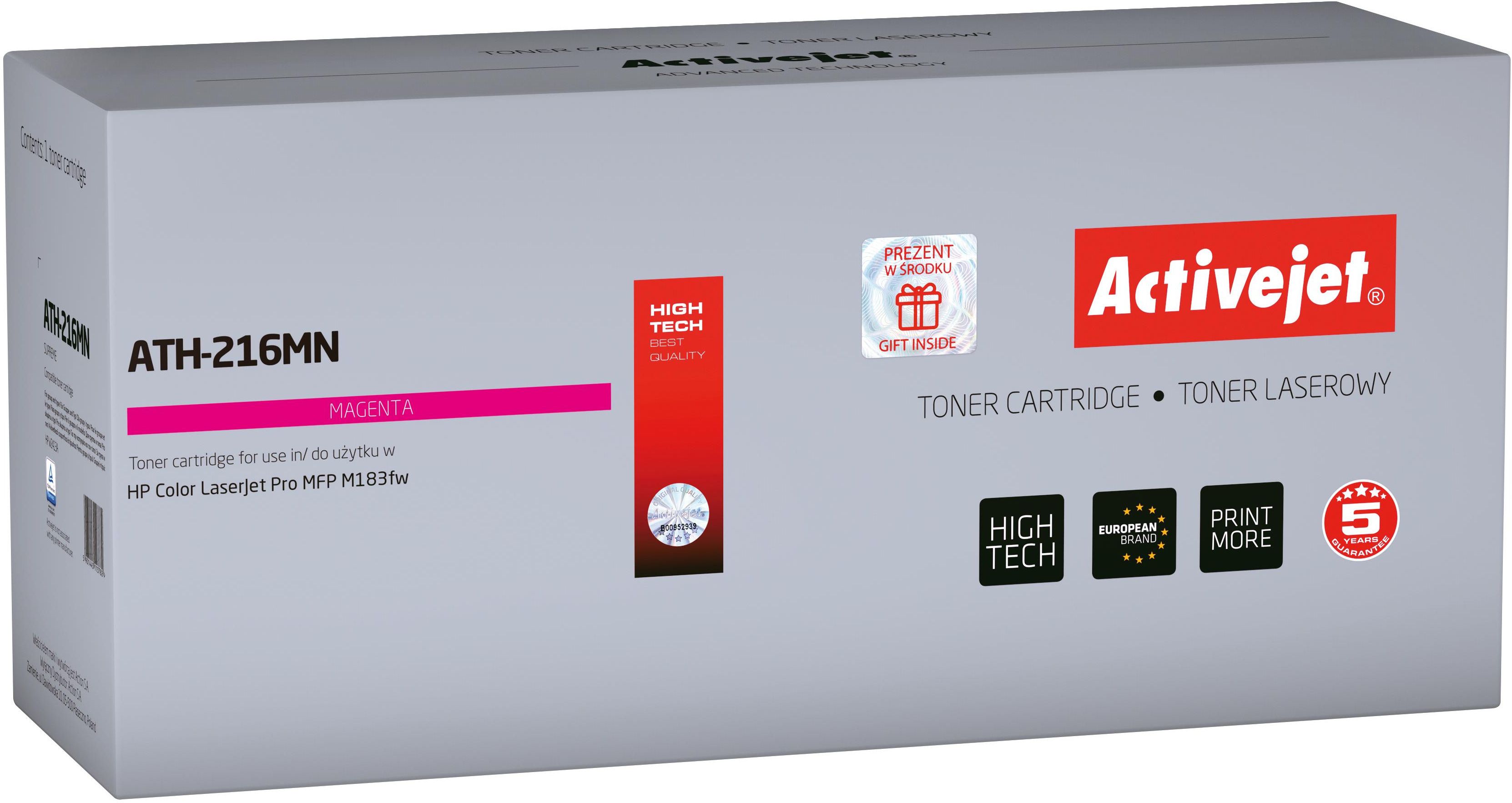 Activejet ATM-216MN toner for Konica Minolta printer Konica Minolta TN216M replacement Supreme 26000 pages magenta
