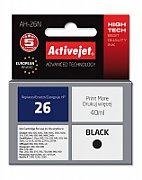 Activejet AH-26N ink for HP printer, HP 26 51626A replacement Supreme 40 ml black