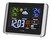 Technoline WS 6442 digital weather station Black, Silver LCD Battery