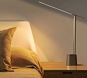 LAMPA BIROU LED Baseus Smart Eye Series, putere 5W, 3 trepte intensitate luminoasa, material ABS+PC+aliaj de aluminiu, rotire 180 grade, alimentare: cablu USB Type-C inclus, gri  DGZG-0G  (include TV 0.75lei) - 6953156204997