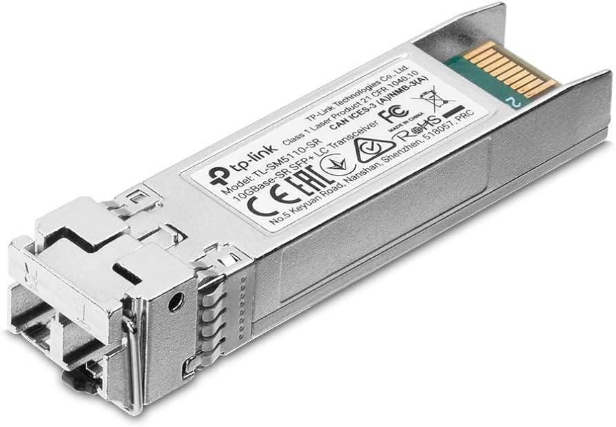 Modul SFP TP-Link, 10GBase-SR Multi-mode SFP+ LC Transceiver, TL-SM5110- SR, Standarde si Protocoale: IEEE 802.3ae, TCP/IP, SFF-8472, Wave Length: 850nm, Lungime max cablu: 300m, Data Rate: 10Gbps._1