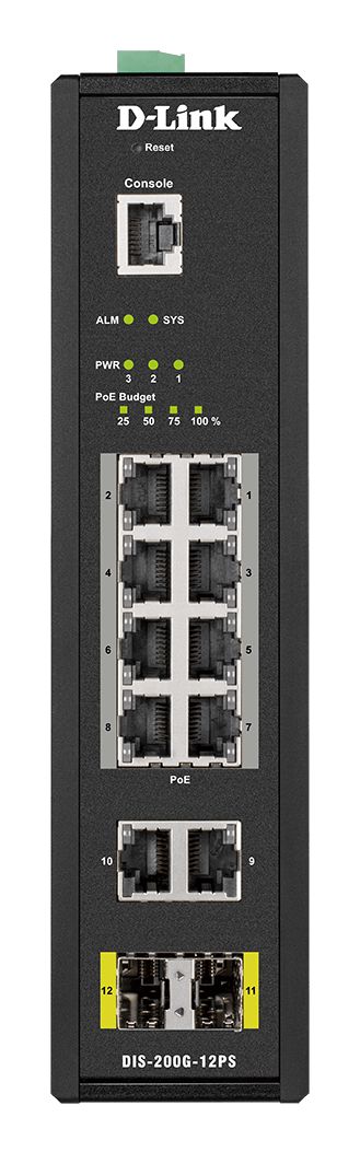 NET SWITCH 12PORT 100/1000/DIS-200G-12PS D-LINK