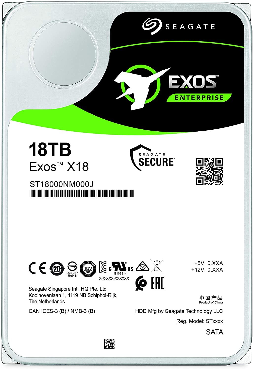 SEAGATE Exos X20 20TB HDD SATA 6Gb/s 7200RPM 256MB cache 3.5inch 512e/4KN SED Model_1