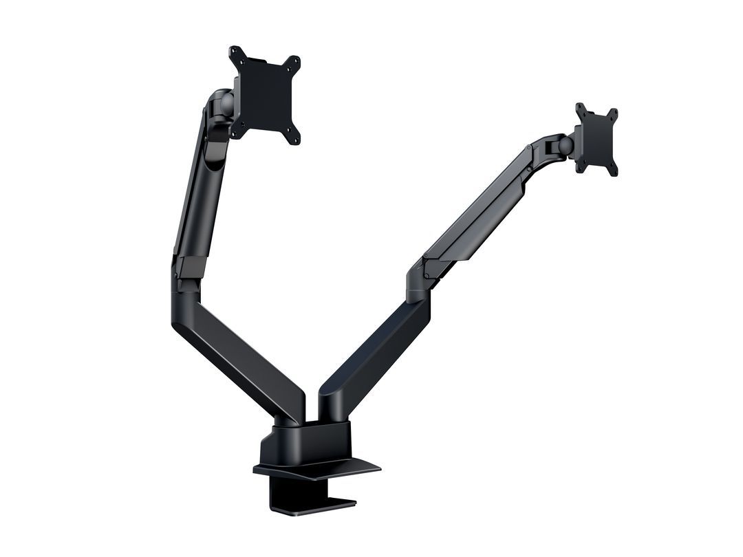 M VESA Gas Lift Arm Dual Side by Side Black