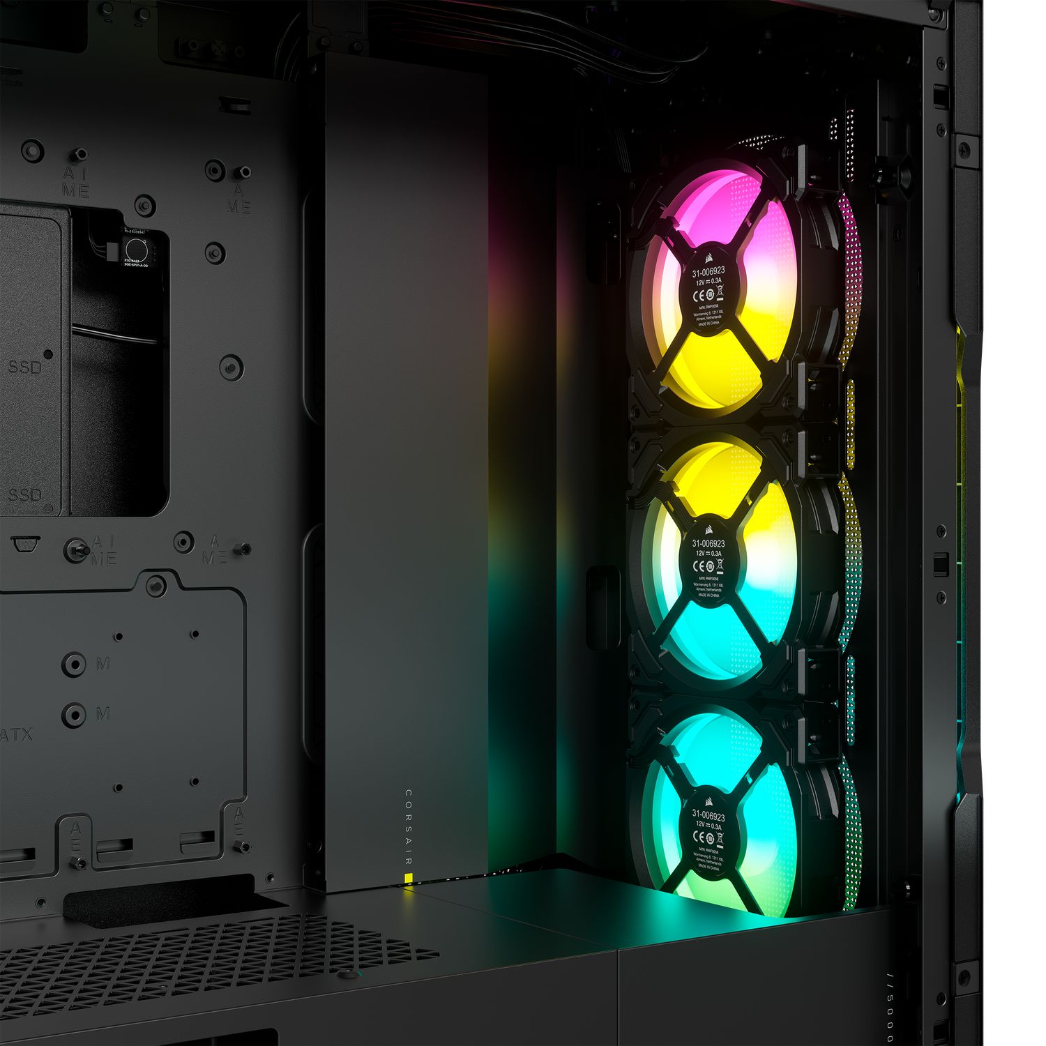 5000T RGB Tempered Glass Mid-Tower ATX PC Case - Negru_6