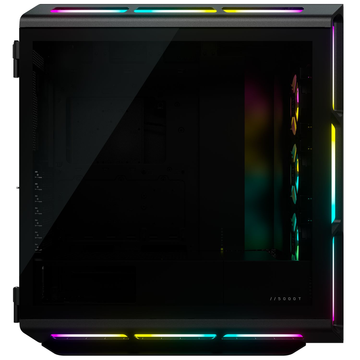 5000T RGB Tempered Glass Mid-Tower ATX PC Case - Negru_7