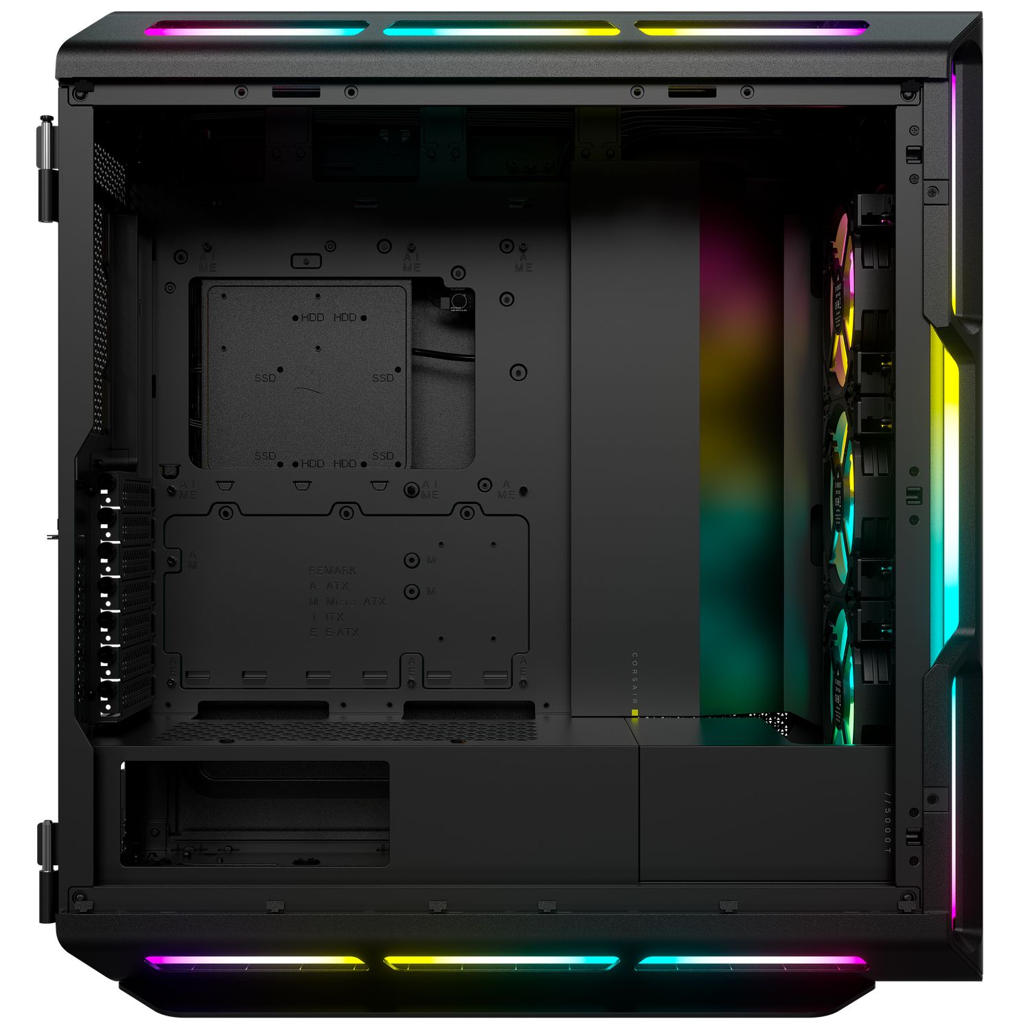 5000T RGB Tempered Glass Mid-Tower ATX PC Case - Negru_10