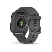 Ceas Smartwatch Garmin Venu SQ2 Slate Bezel Shadow Gray, Silicone Band 20mm, NFC, GPS, 5 ATM Water Proof