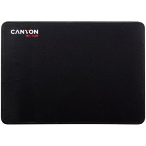 CANYON Mouse pad,350X250X3MM,Multipandex,fully black with our logo (non gaming),blister cardboard