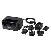 HomeBase Kit includes Dock, Power Supply and Power Plugs for ROW. Recharging tablet.