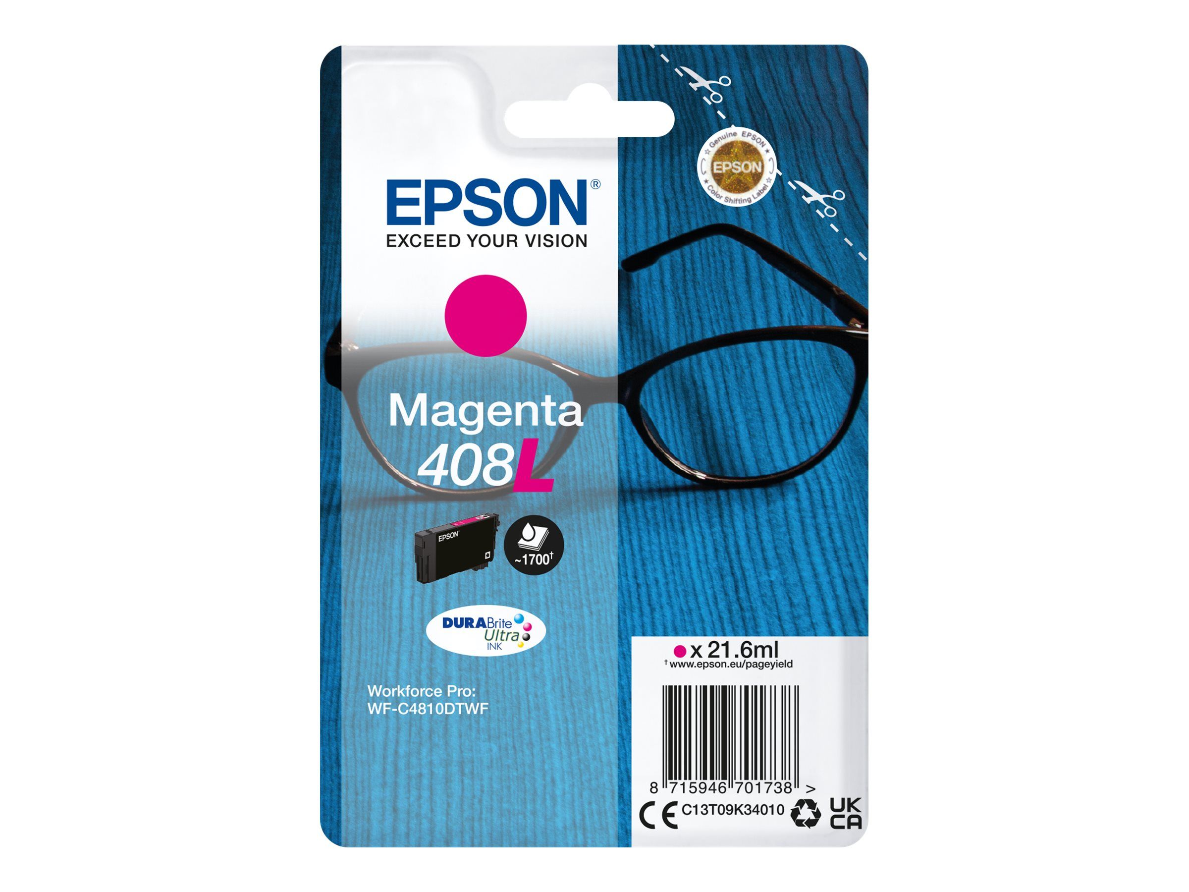 Cartus cerneala Epson T09K34010 ,Magenta ,2200 pagini ,Original (408LM) 