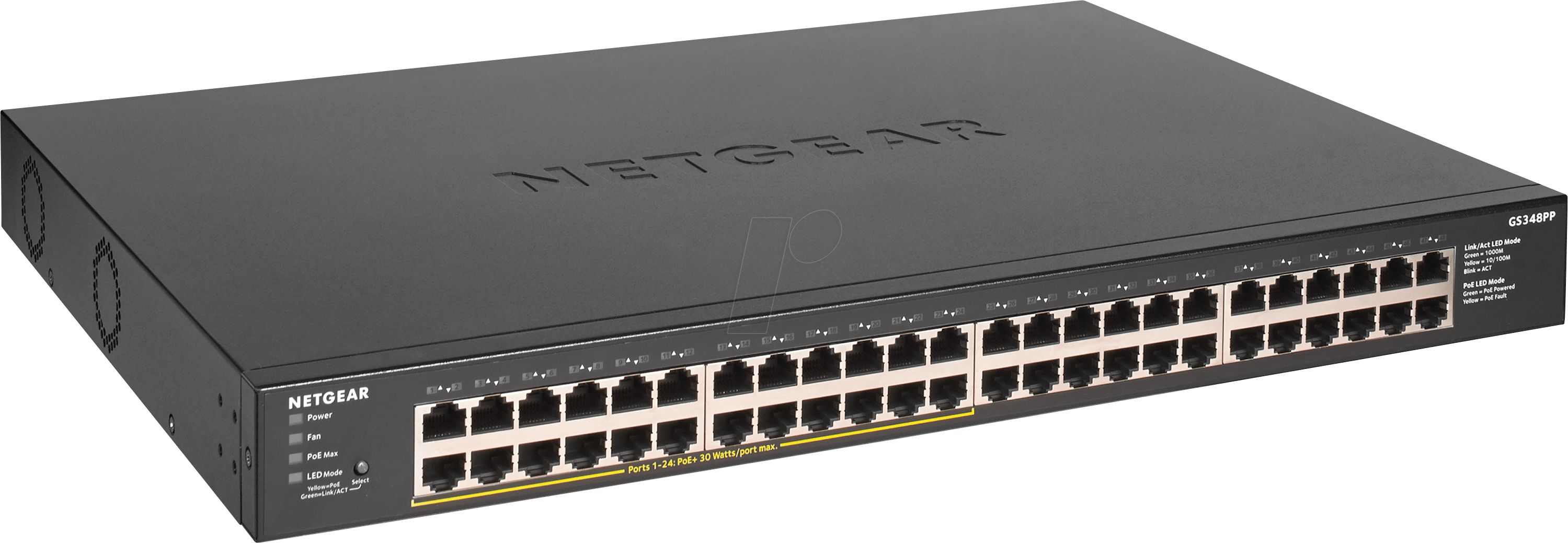 Switch NetGear GS348PP-100EUS, 48 porturi 10/100/1000 Mbps